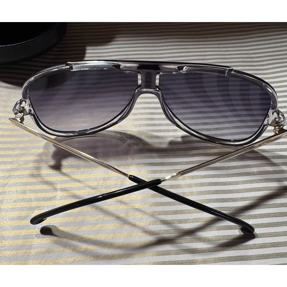 Carrera Mens Italian Pilot Sunglasses (1059/S) in Gold and Black New with Case